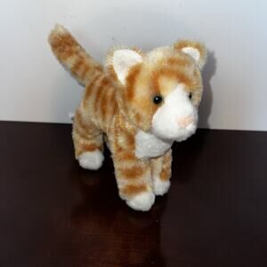 Hally 8’’ Plush Orange Tabby Cat Kitten Stuffed Animal Douglas Cuddle Toys #4104